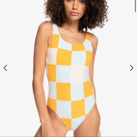 NWT womens quiksilver checked out one piece L - Picture 5 of 8